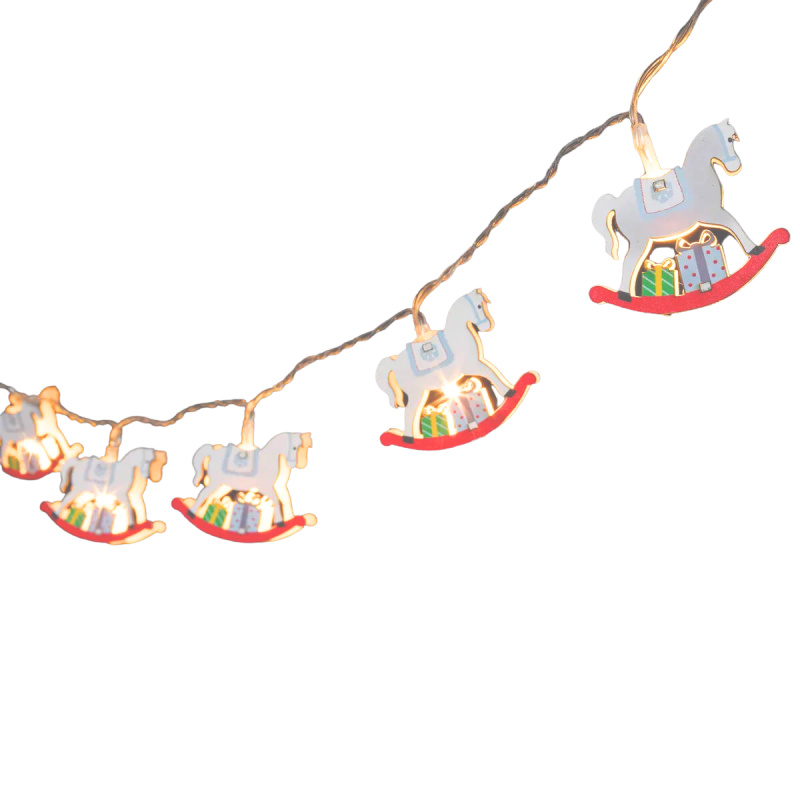 Fééric Lights and Christmas LED girlanda, houpací koně vícebarevná