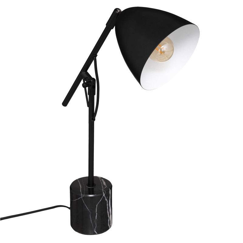 Atmosphera Stolní lampa SUBLI kovová, 55 cm, černá černá