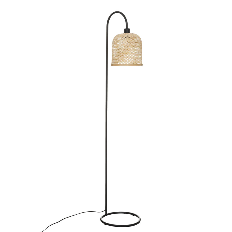 Atmosphera Stojací lampa ALI s bambusovým stínidlem, 159 cm béžová