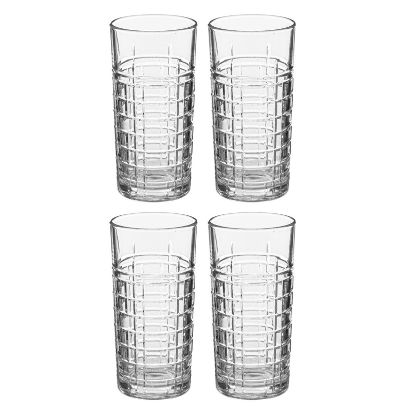 Secret de Gourmet Sklenice na nápoje EDGARm 4 kusy, 300 ml transparentní
