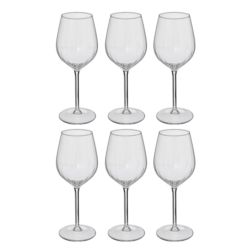 Secret de Gourmet Sklenice na víno VOLTA, 6 ks × 380 ml transparentní
