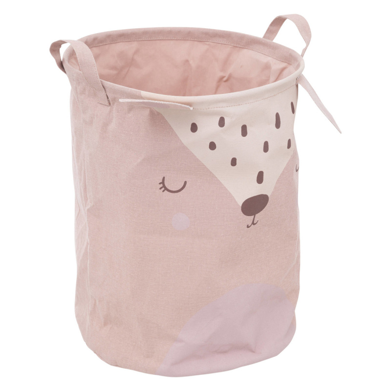 Atmosphera for kids Úložný koš na hračky ANIMAL, 40 cm, růžový růžová