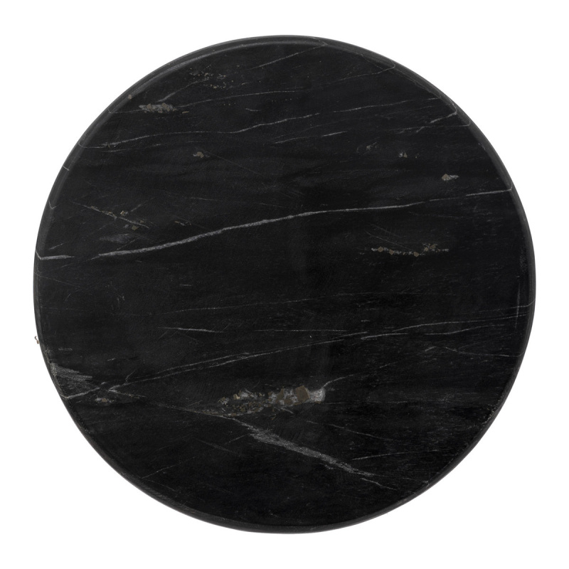 Secret de Gourmet Postírání na stůl MARBLE, Ø 30 cm, černá černá