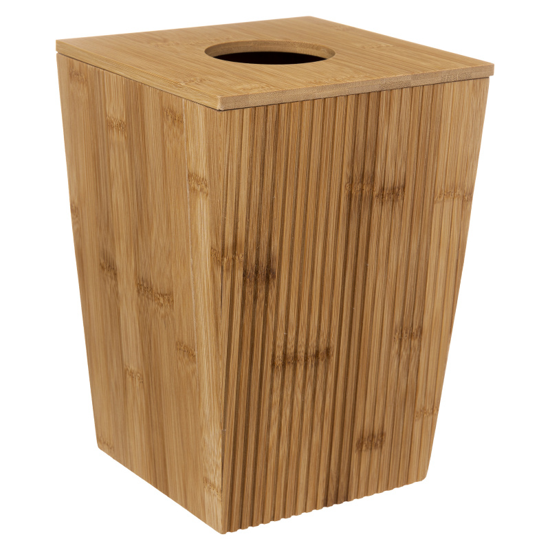 5five Simply Smart Koupelnový koš TERRE INCONNUE, bambusový, 6L hnědý