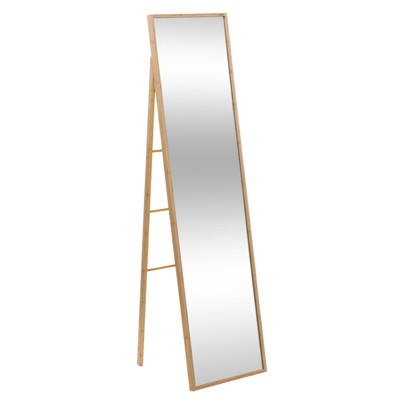 5five Simply Smart Velké stojací zrcadlo v bambusovém rámu, 41 × 160 cm hnědý