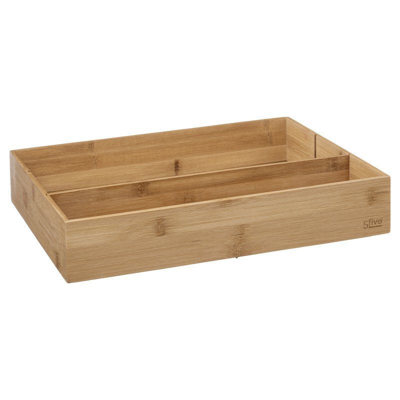 5five Simply Smart Organizér na kosmetiku BAMBOO, 3 přihrádky hnědý