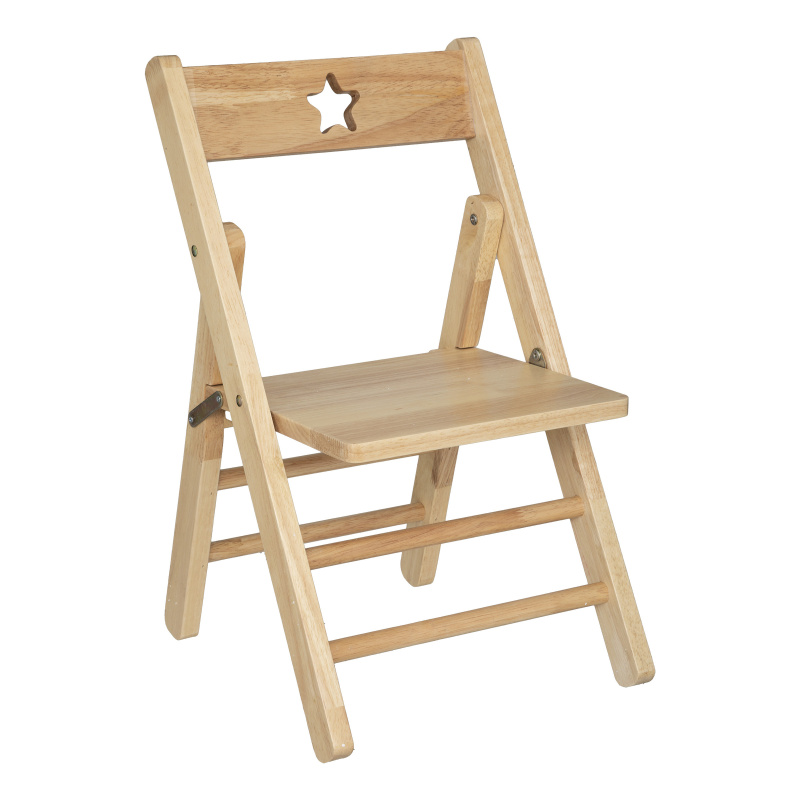 Atmosphera for kids Dřevěná dětská židle STAR, hnědé hnědý