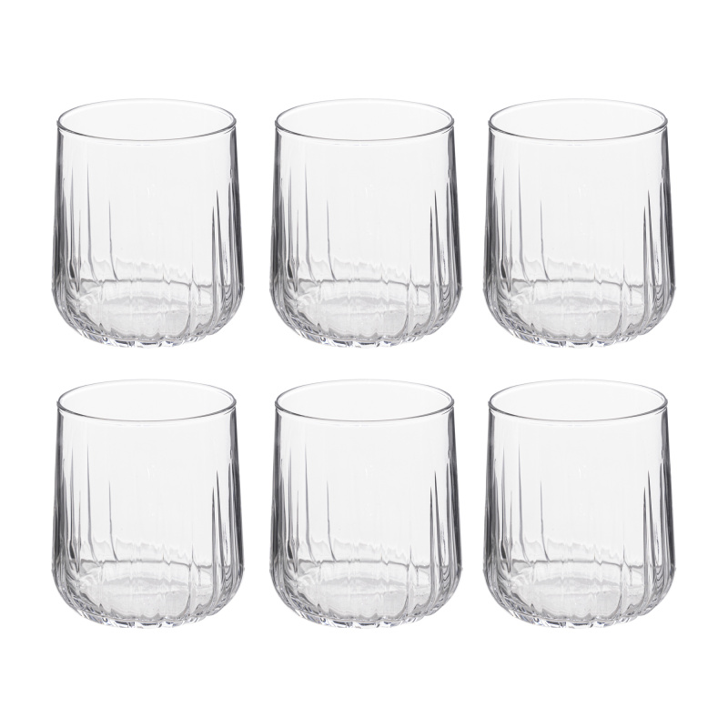 Secret de Gourmet Nízké sklenice Dieg'eau, 6 ks × 310 ml transparentní