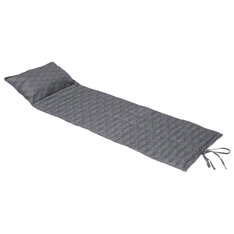 Hesperide Polstr na zahradní lehátko Adiya, jednobarevný, 180 x 60 cm šedá