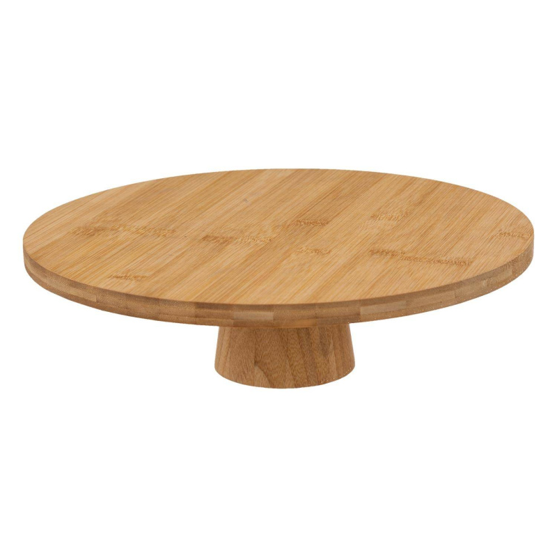 Secret de Gourmet Podnos na zákusky, bambus, Ø 28 cm hnědá
