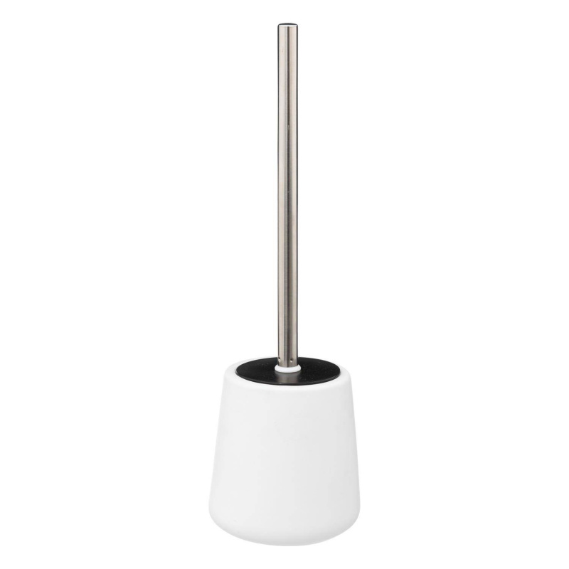 5five Simply Smart Toaletní kartáč s keramickou nádobou Cocon, Ø 12 cm, bílý bílá