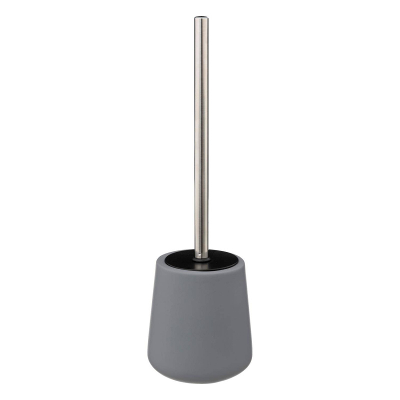 5five Simply Smart Toaletní kartáč s keramickou nádobou Cocon, Ø 12 cm, šedý šedá