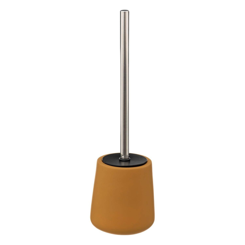 5five Simply Smart Toaletní kartáč s keramickou nádobou Cocon, Ø 12 cm, žlutý žlutá