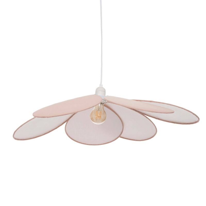 Atmosphera for kids Květinová stropní lampa Okai, růžová, 64 x 18 x 64 cm růžová