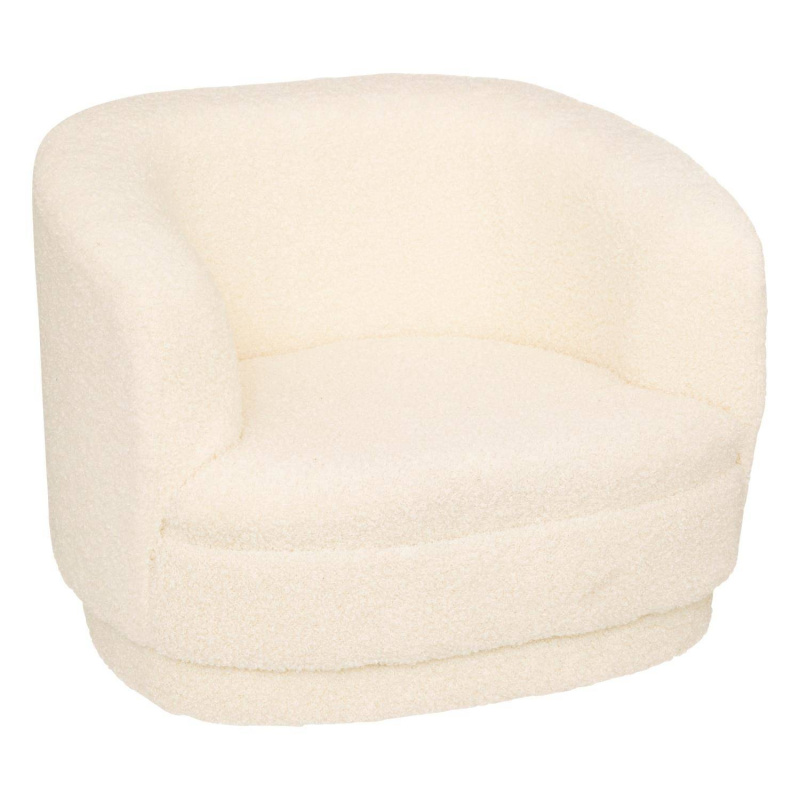 Atmosphera for kids Dětské křeslo Teddy, plyšový materiál, výška sezení 18,5 cm béžová