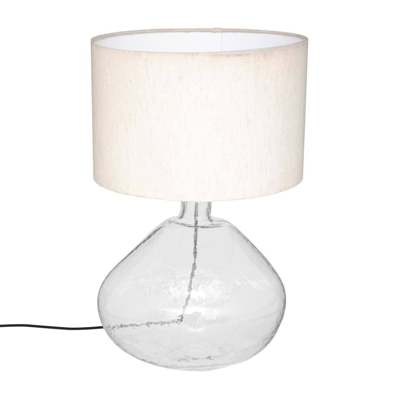 Atmosphera Lampa s látkovým stínidlem Melly, výška 60 cm bílá