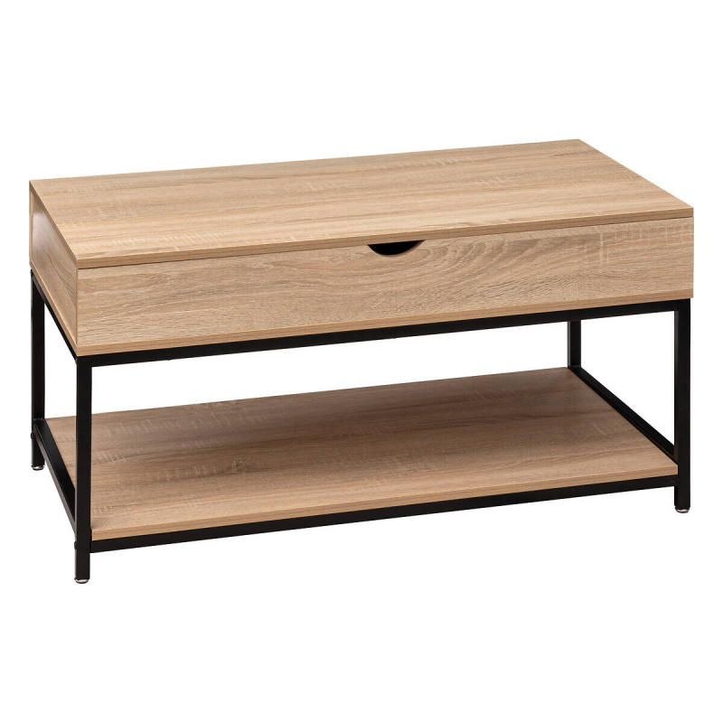 5five Simply Smart Kávový stolek s výsuvnou deskou ALIAJ, 95 x 50 x 51 cm hnědá