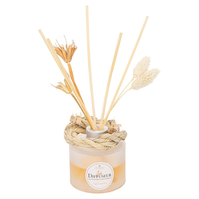 Atmosphera Aroma difuzér s tyčinkami Lour, oranžový, 1 - 4 měsíce, 100 ml béžová