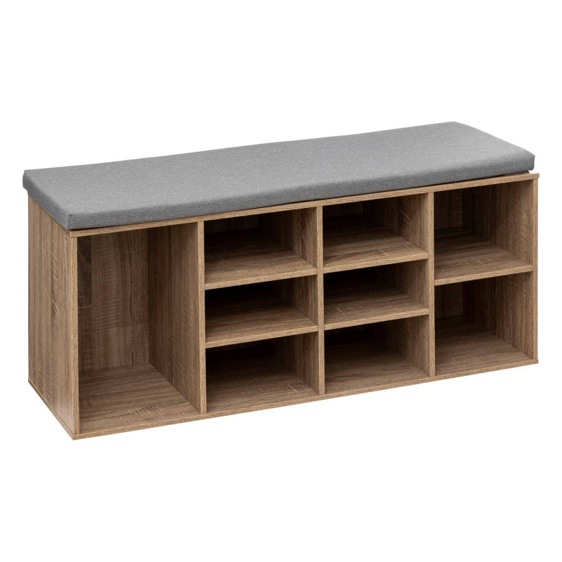 5five Simply Smart Botník se sedátkem, 105 x 34 x 49 cm hnědá