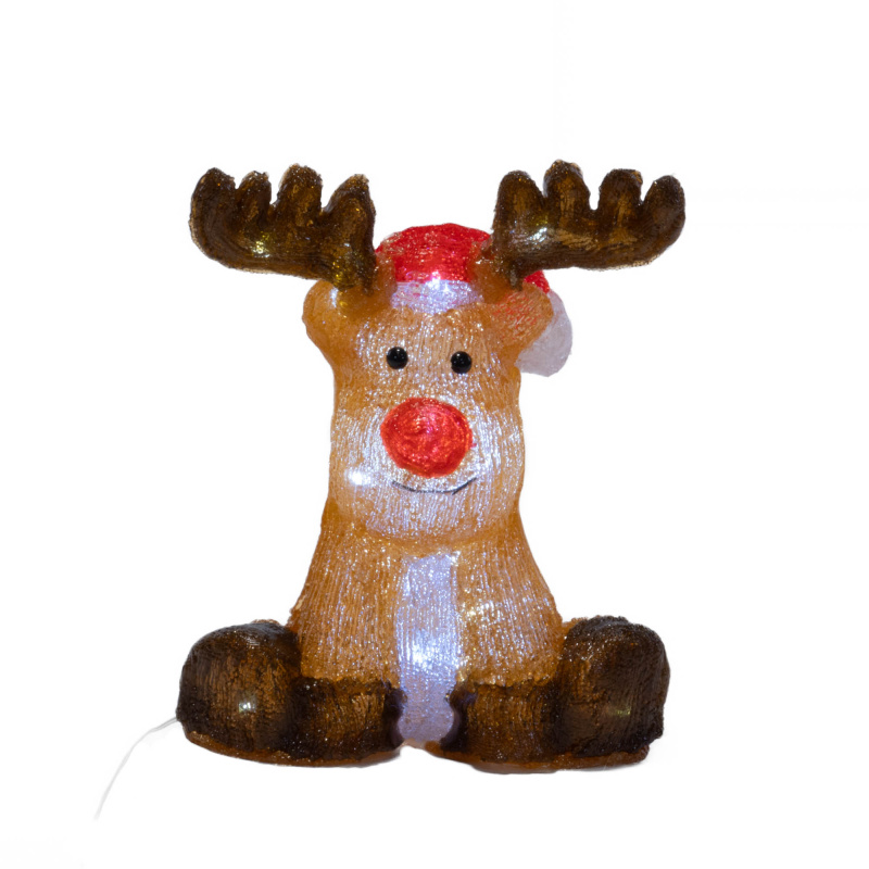 Fééric Lights and Christmas Vánoční dekorace, sob, 30 cm vícebarevný