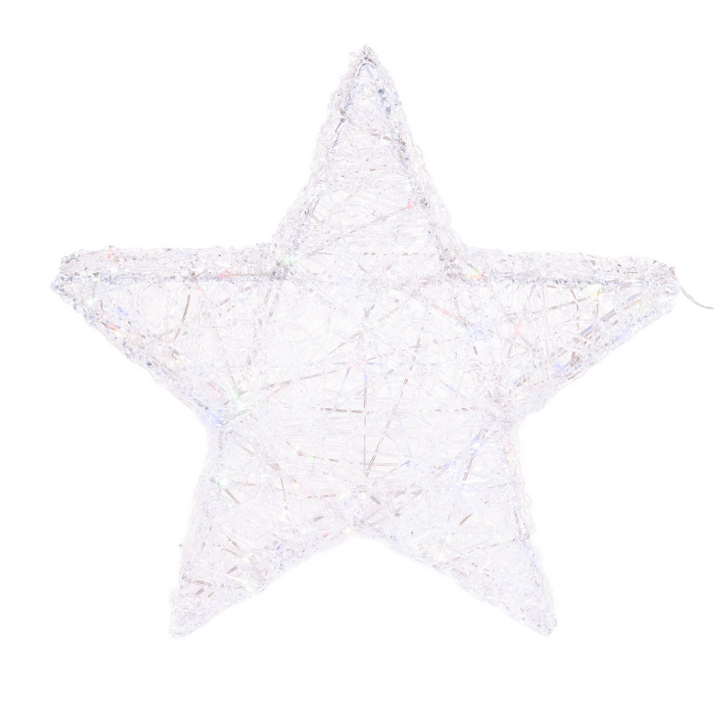 Fééric Lights and Christmas Dekorativní hvězda s LED osvětlením, 50 cm vícebarevná