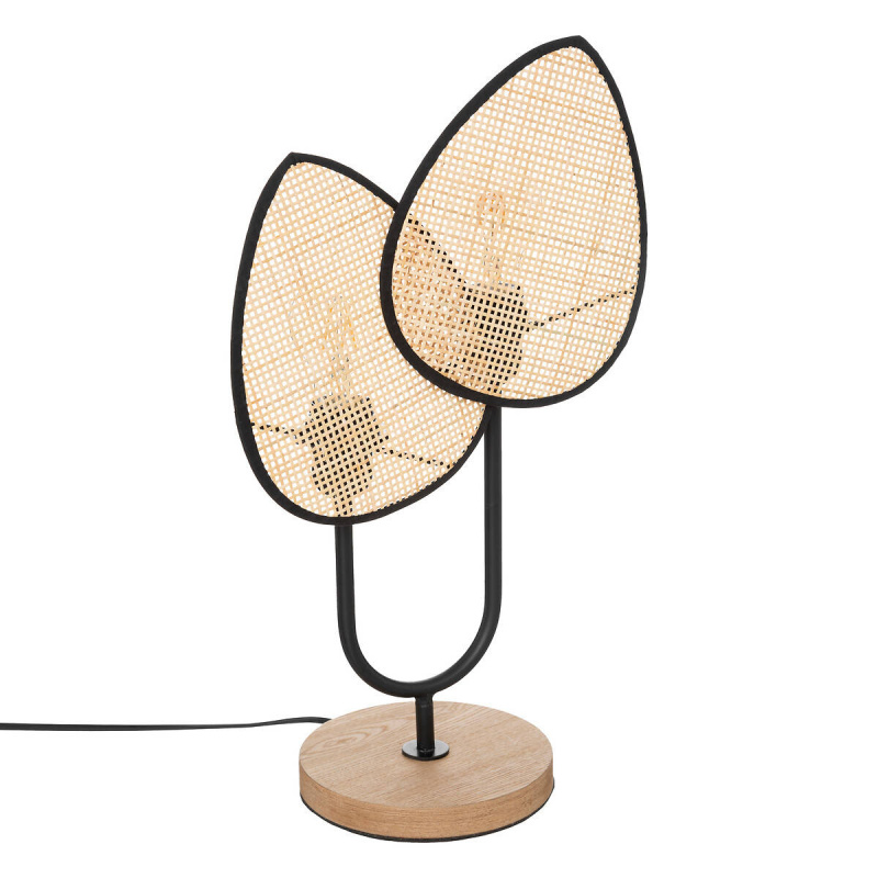 Atmosphera Dekorační ratanová lampa OLME, pletená, výška 44 cm hnědá