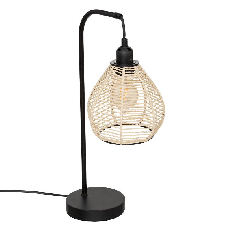 Atmosphera Stolní lampa DELIA, výška 47,5 černá