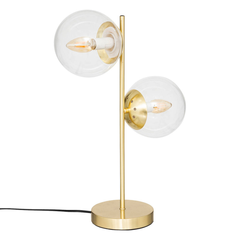 Atmosphera Stolní lampa zlaté koule COL, výška 48 cm zlatá