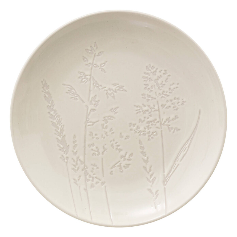 Secret de Gourmet Dezertní talíř ELSA, kamenina, polní květy, Ø 19 cm bílá