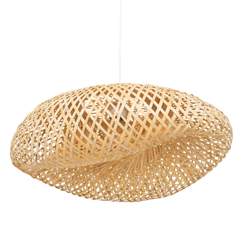 Atmosphera Závěsná lampa boho, určena nad stůl BEDDY, bambusová, 51 cm hnědá