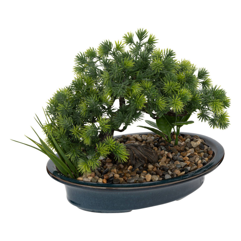 Atmosphera Umělá rostlina v květináči, bonsai, 25 cm zelená