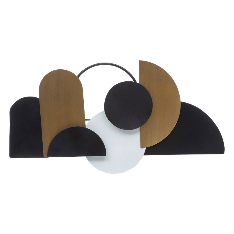 Atmosphera Nástěnná dekorace art deco JULIETTE, 70 x 37 cm černá