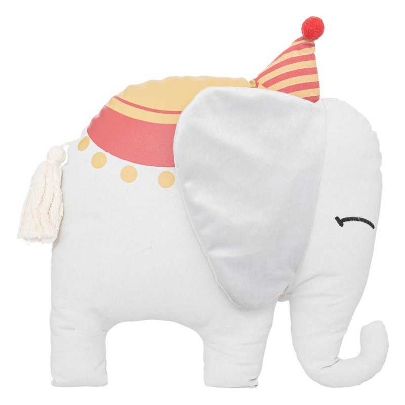 Atmosphera for kids Dětský polštář ELEPHANT bílá