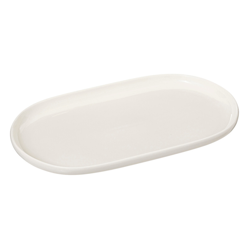 Secret de Gourmet Porcelánový talíř na těsto NORA, 30 x 18 cm bílá