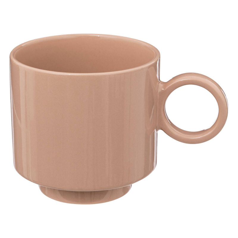Secret de Gourmet Hrnek s kulatým uchem RETRO, 380 ml růžová