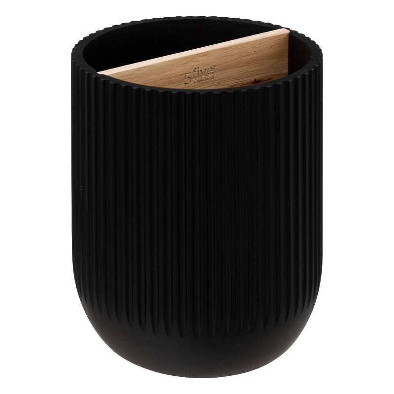 5five Simply Smart Kuchyňský organizér BLACKWOOD, 2 přepážky černá
