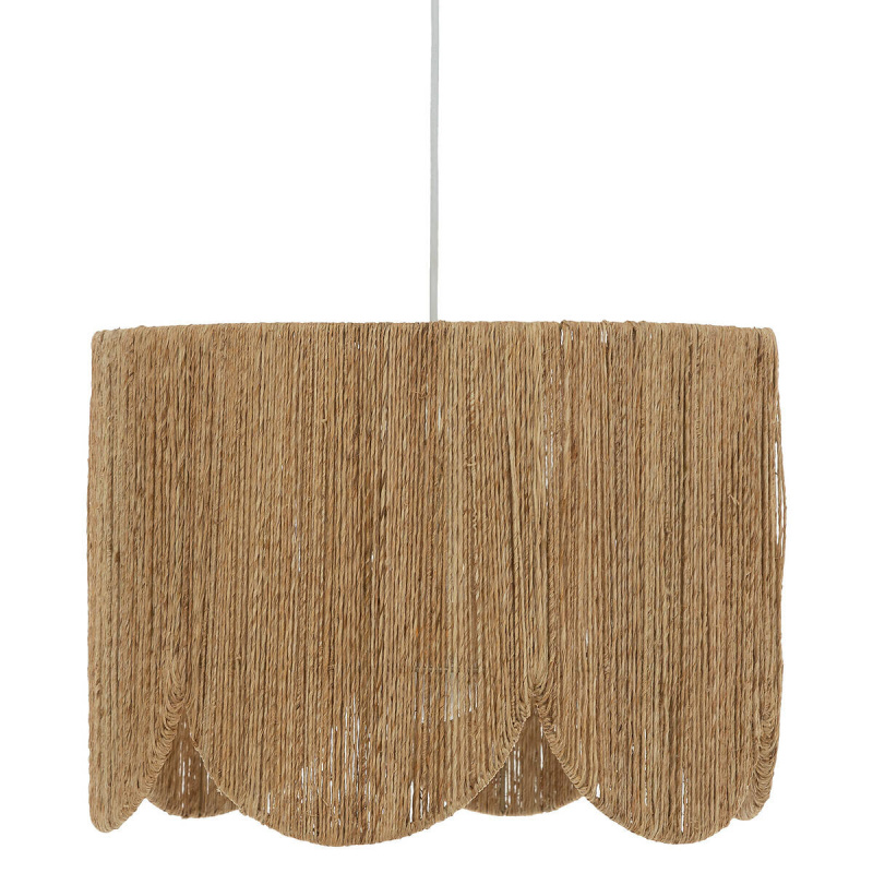 Atmosphera Závěsná lampa nad stůl JANICE, pletený stínidlo z juty, Ø 38 cm hnědá