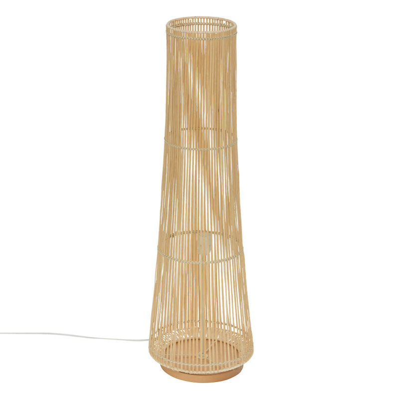 Atmosphera Stojací ratanová lampa MAHE, 100 cm hnědá