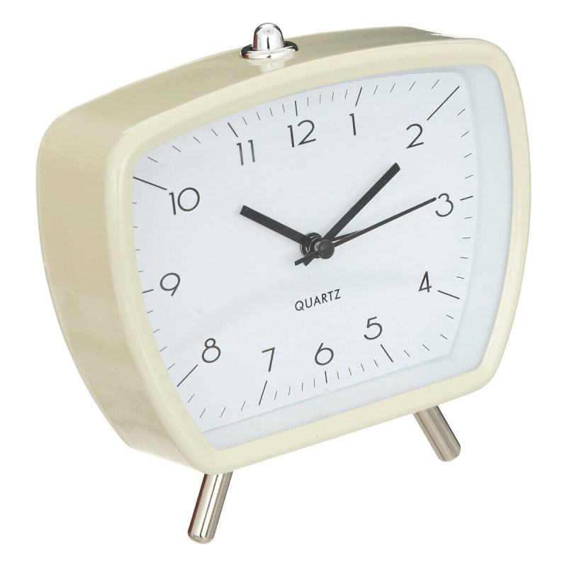 Atmosphera Zlatý budík retro CATHY, 14 x 14 cm žlutá