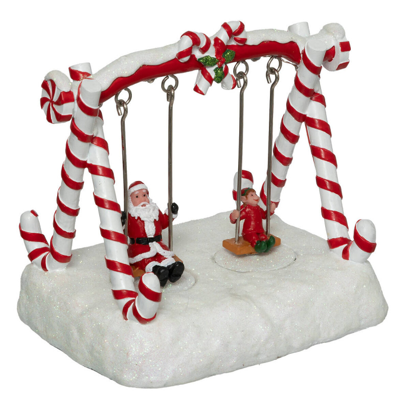Fééric Lights and Christmas Pohyblivá vánoční figurka s osvětlením, 16 x 12,5 cm vícebarevná