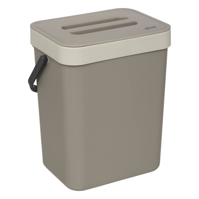 5five Simply Smart Kuchyňský kompostér PLAST na dveře, 5 l béžová