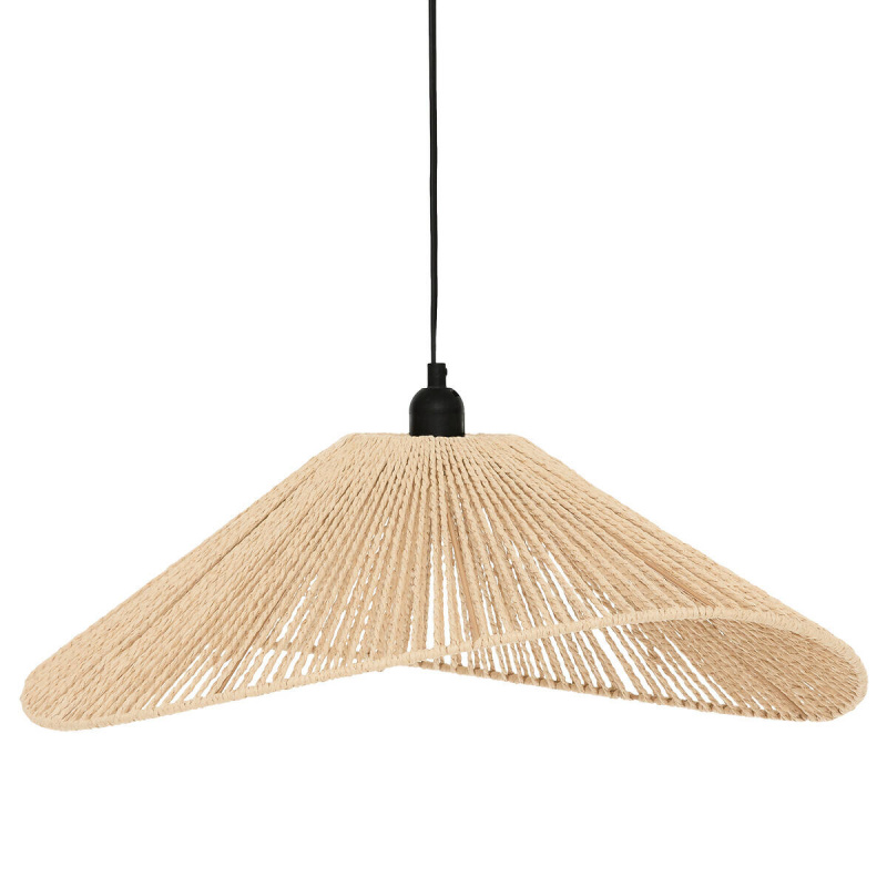 Atmosphera Závěsná lampa nad stůl MYHA, pletené stínidlo, 58 cm hnědá
