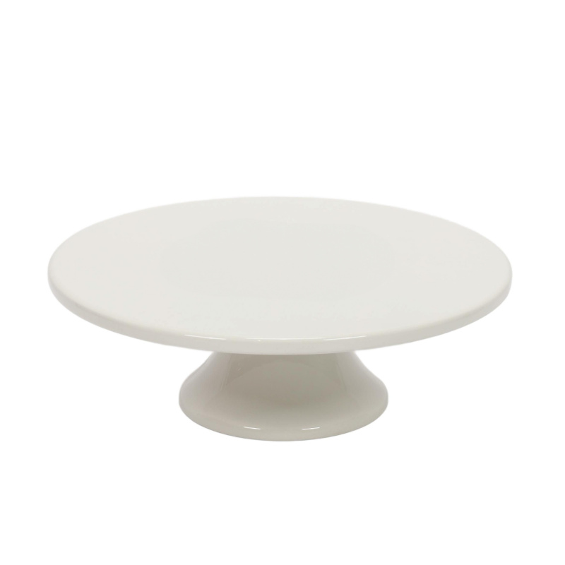Secret de Gourmet Keramický podnos na dort NORA, Ø 28 cm bílá