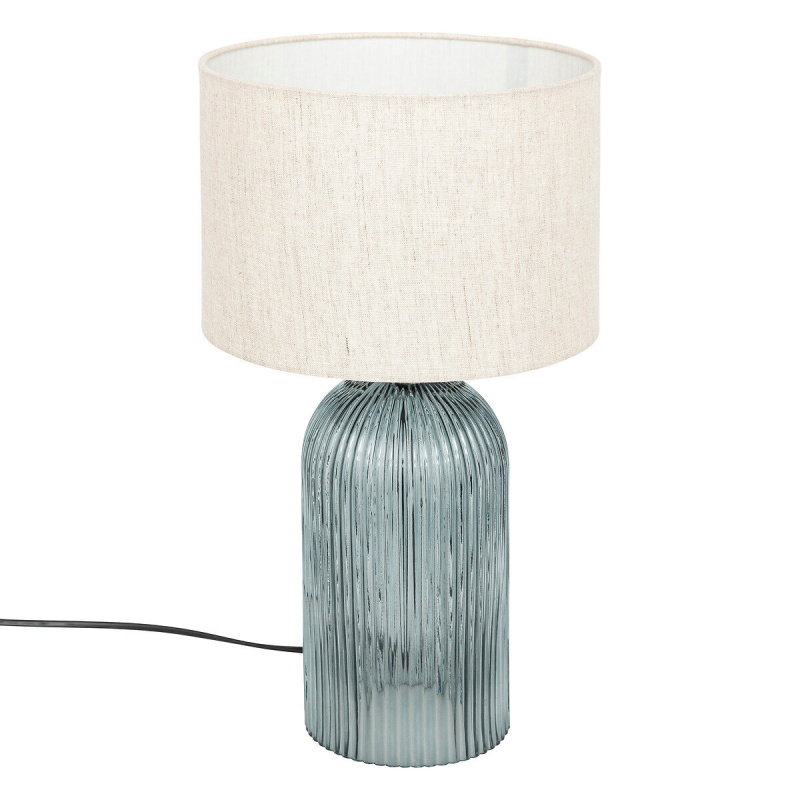 Atmosphera Stolní lampa se skleněnou základnou MATI, výška 42 cm modrý