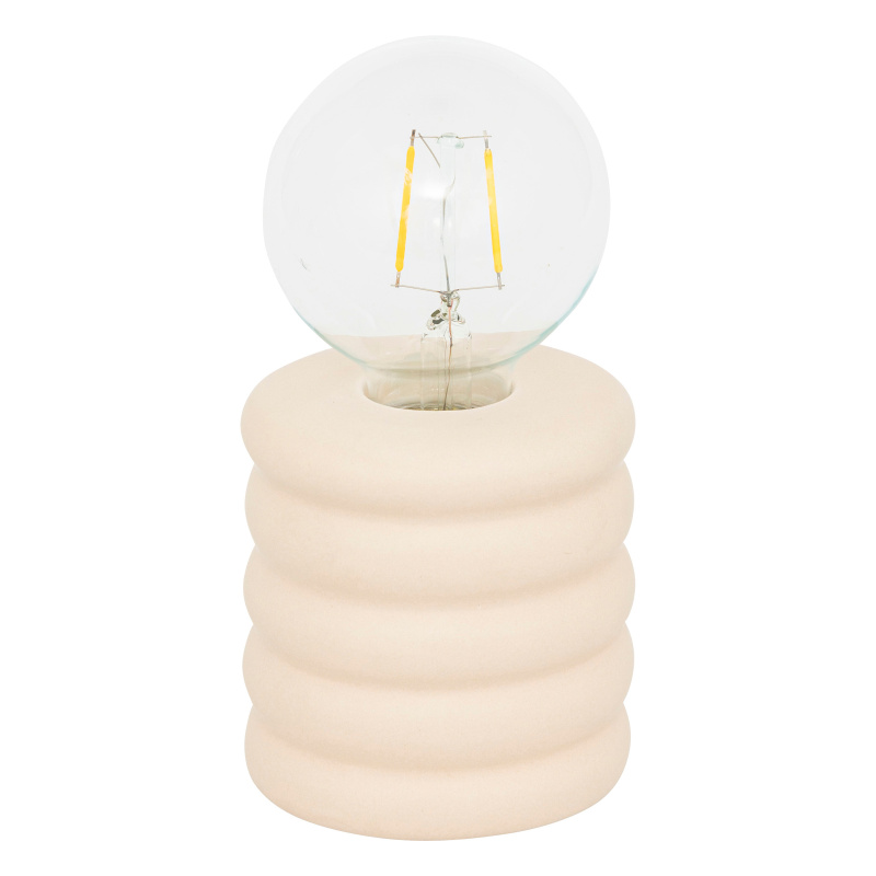 Atmosphera Stolní lampa PERRY žárovka, Ø 9 cm béžová