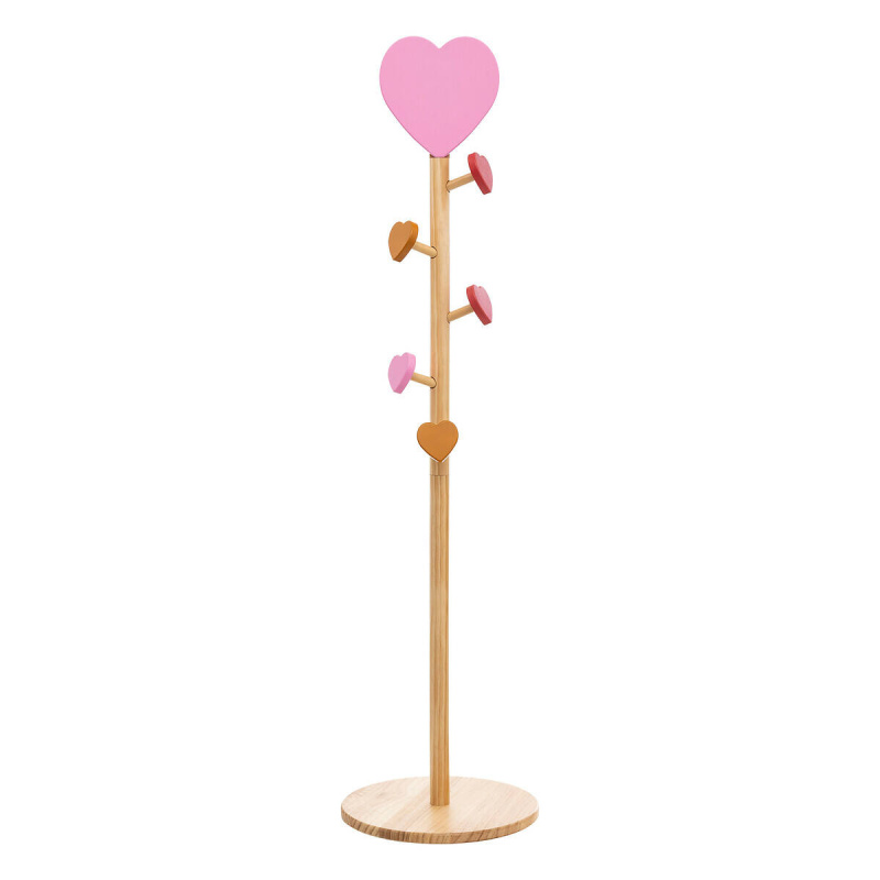 Atmosphera for kids Stojanový věšák pro děti LOVE, háčky srdíčka, 135 cm vícebarevná