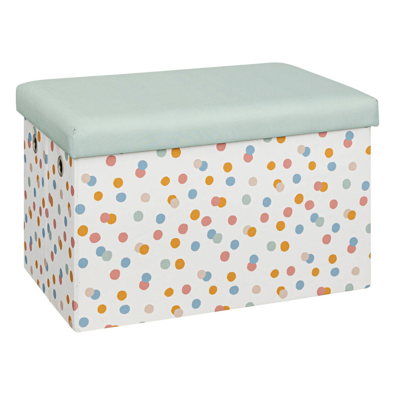 Atmosphera for kids Taburet s úložným prostorem ENIO, puntíkovaný, 57 x 36 x 36 cm vícebarevná