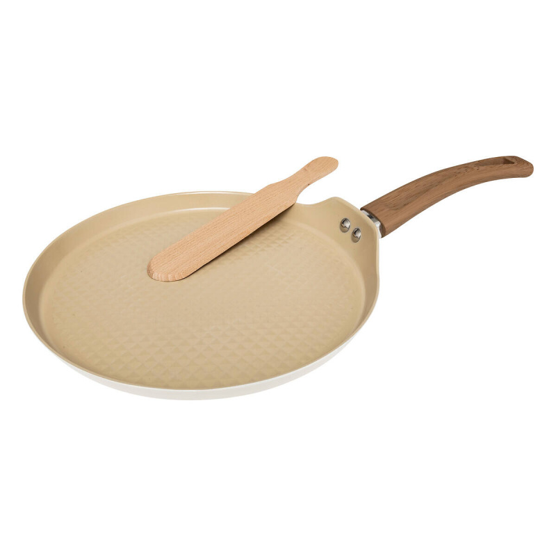 5five Simply Smart Pánev na palačinky HARMONY, Ø 26,6 cm + obracečka béžová