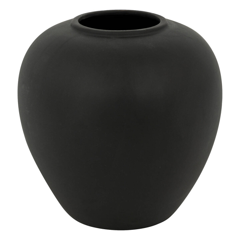 Atmosphera Keramická váza koule RILY, 22 cm černá