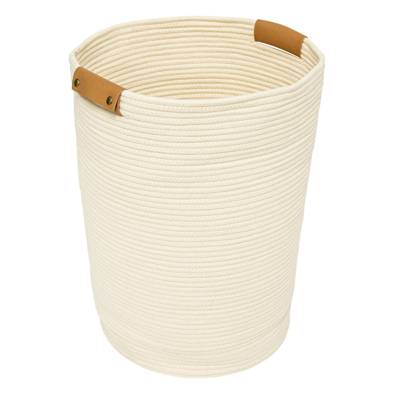 5five Simply Smart Koš na prádlo z bavlny DUO, 80 l, Ø 44 cm béžová 91953
